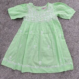 Fabindia Lime Green Lightweight Dress 4-5